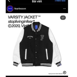 Áo Khoác Varisity Jacket Fearless