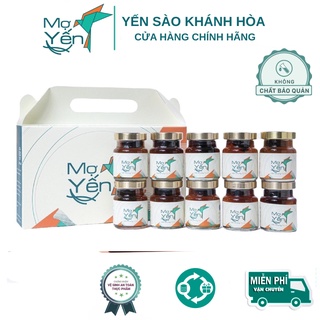 Yến sào mợ yến - chưng tứ vị - hàm lượng 12gr yến tươi - combo 10 hủ