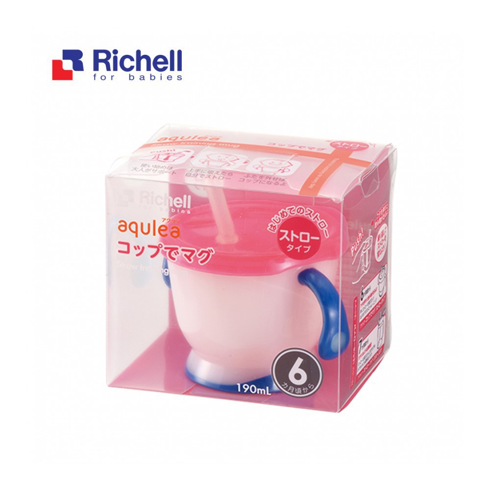Cốc tập uống 3 giai đoạn Richell Nhật Bản - bình tập uống nước cho bé