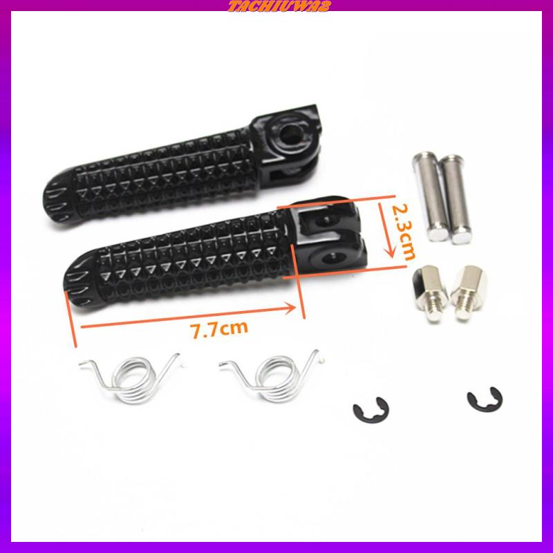 Set 2 Gác Chân Trước Và Sau Màu Đen Cho Yamaha YZF R1 R6 R6S