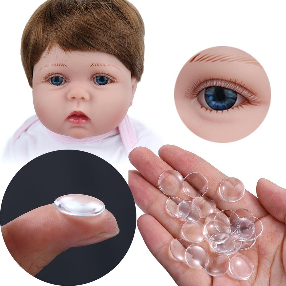 REBUY1 Kính Mắt Thủy Tinh Cabochon 14mm Cho Búp Bê