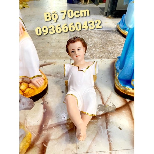 BỘ TƯỢNG GIÁNG SINH 70CM TƯỢNG NOEL CÔNG GIÁO COMPOSITE