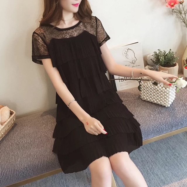 Váy voan tầng hàng quảng châu