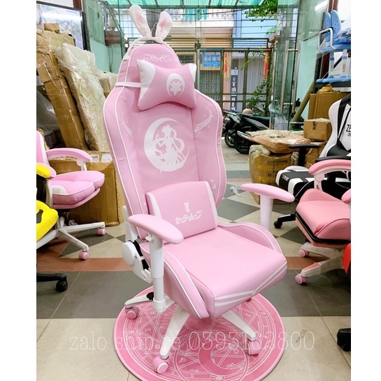 Ghế Livestream Hồng Có Tai Thỏ