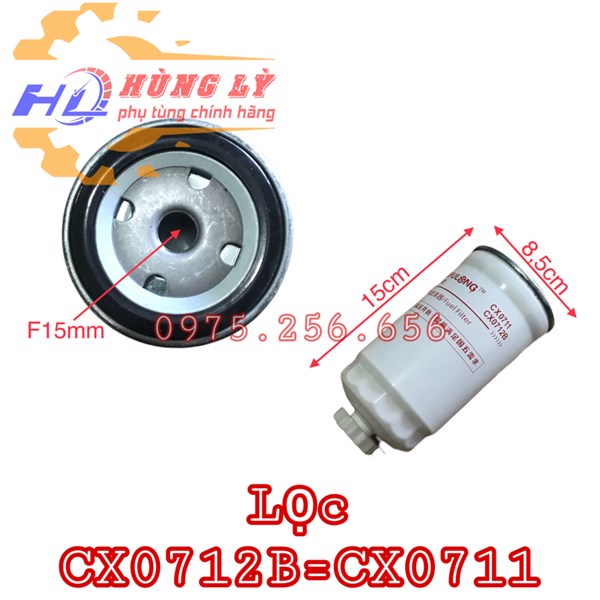 Lọc dầu CX0712B=CX0711 (F15) lọc dầu ô tô phụ tùng Hùng Lỳ