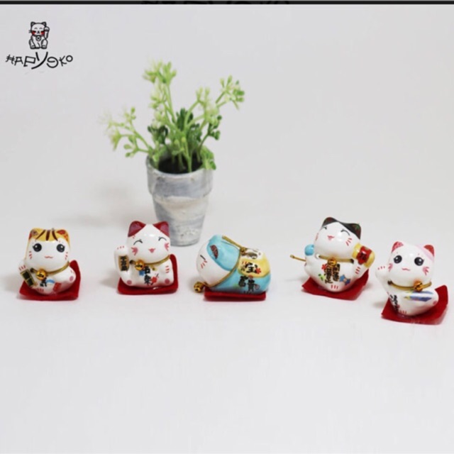 Bộ 5 mèo neko mini