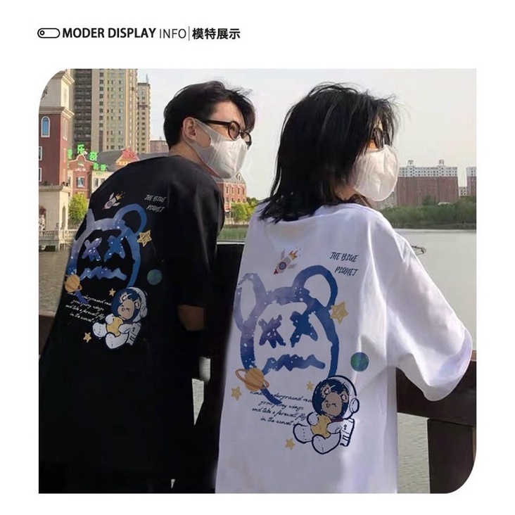 áo thun tay lỡ nam nữ , áo form rộng , áo cotton , áo đôi áo nhóm áo thun gấu
