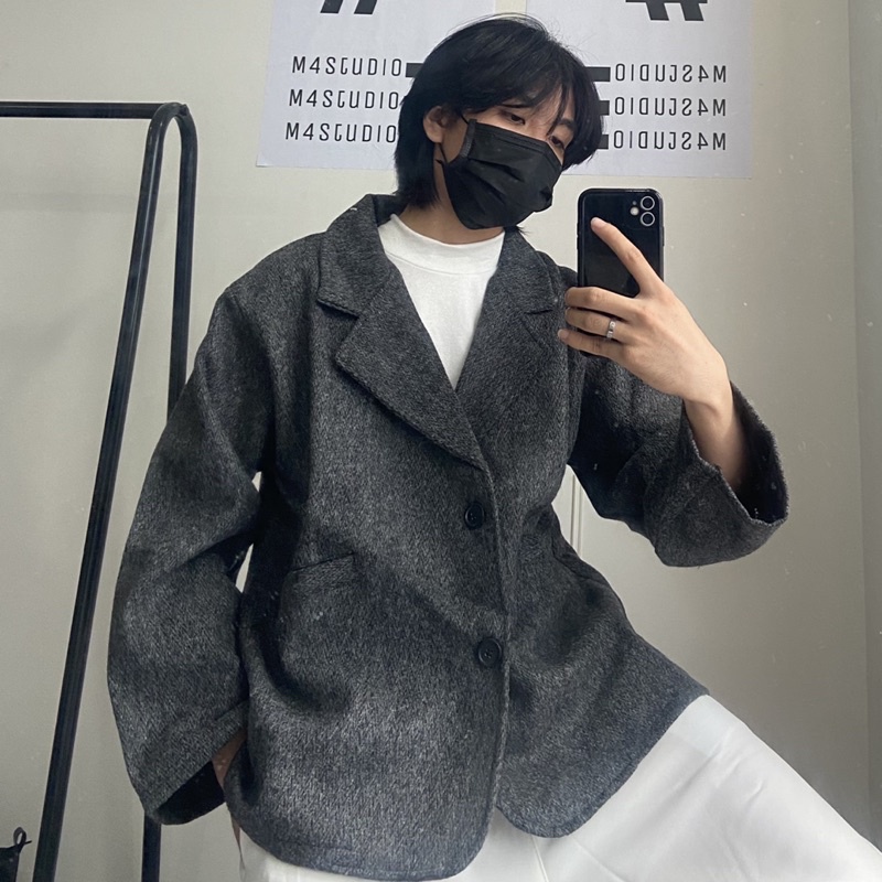 blazer xám nam nữ-Meo4.store