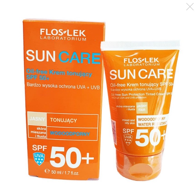 Kem Chống Nắng Cho Da Dầu Mụn Floslek Oil-Free Sun Protection Tinted SPF 50+