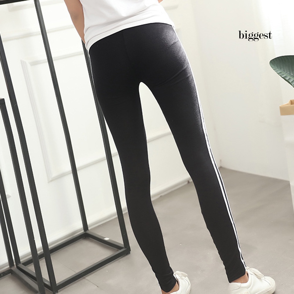 Quần Legging Thể Thao Nữ Kẻ Sọc Thời Trang