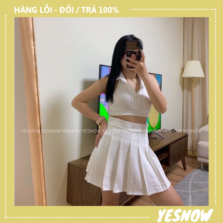Chân váy ngắn Chân váy tennis xếp ly cạp cao ghen bụng chất cực đẹp có sẵn 3 màu trắng - đen - nâu 🍀 FREESHIP  🍀 | BigBuy360 - bigbuy360.vn