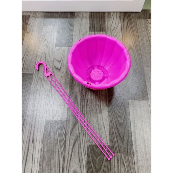 Chậu treo bí trồng hoa, cây cảnh kèm dây treo, cỡ To hàng loại 1 dày đẹp 10 chậu