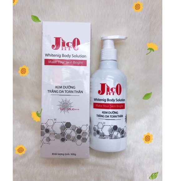 Kem dưỡng trắng da toàn thân JICO 300gr - tự nhiên không bết dính, không lộ dấu vân kem Jico HT - BXY