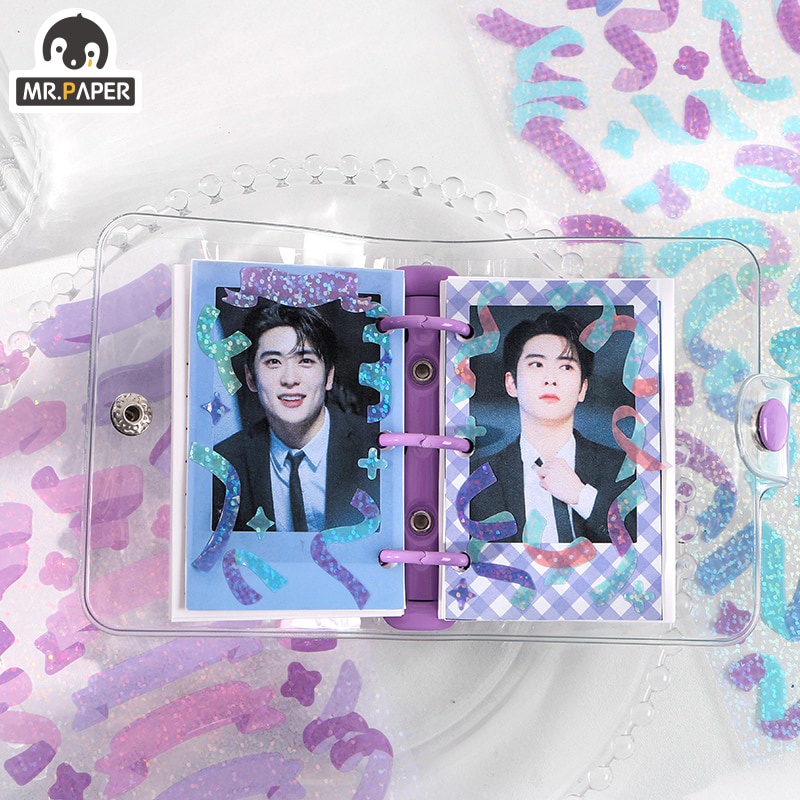 Bộ 10 hình dán trang trí màu laser sáng tạo