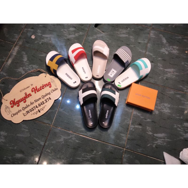 dép nam Adidas quai in viền cực đẹp dễ mang