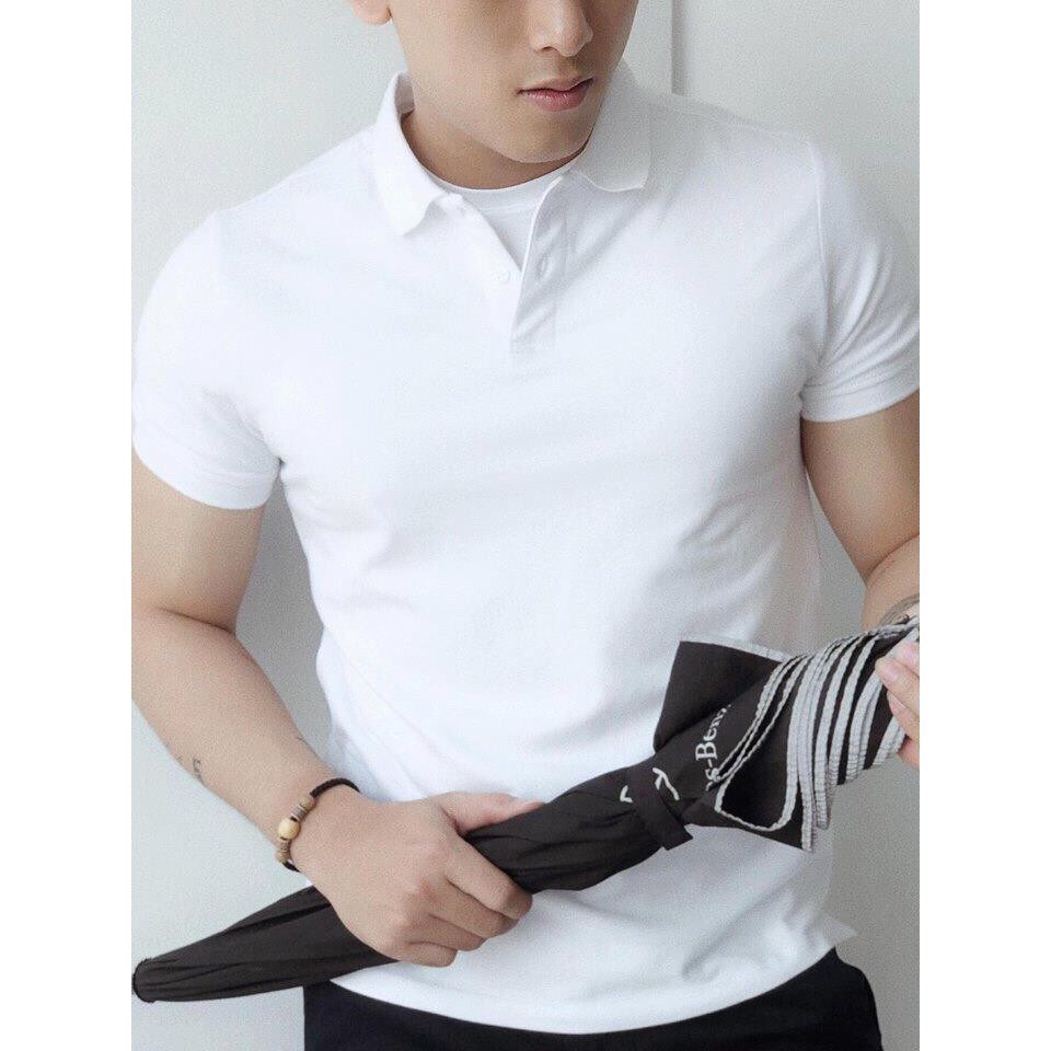 Áo thun nam cổ bẻ  ngắn tay dáng ôm ACB002 [VNXK] | BigBuy360 - bigbuy360.vn