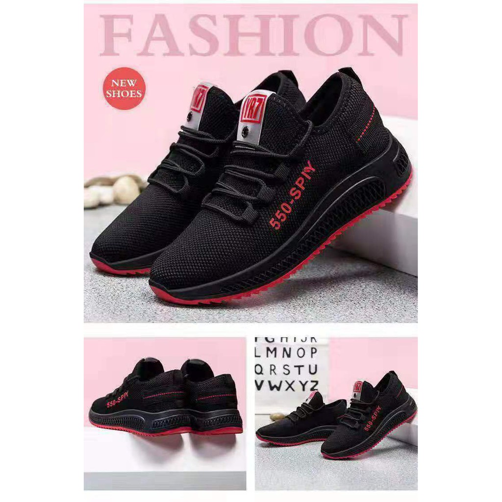 PVN18793 Giày thể thao SPIY-550 đen trắng T2 | BigBuy360 - bigbuy360.vn