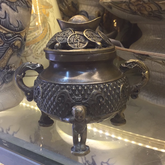 Lư đốt trầm giả cổ 3 chú bé