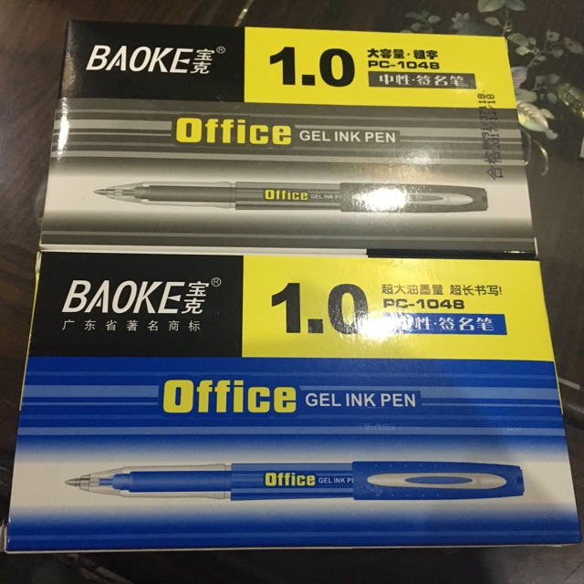 Hộp 12 chiếc bút bi gel mực nước nét to Office