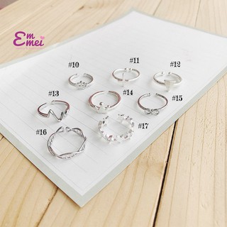 Nhập WAFANPCS Giảm 5% Cho Đơn Từ 100K Nhẫn bạc 925 nhẫn bạc pha thời trang ring 09