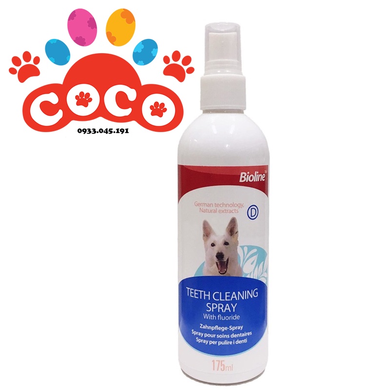 Xịt thơm miệng Bioline/ Vemedim cho thú cưng 175ml