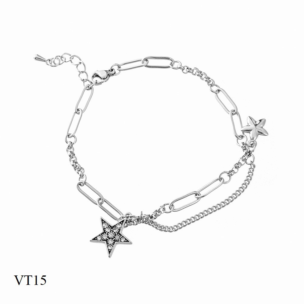 Vòng tay đính sao xen kẽ VT15 Maycorner