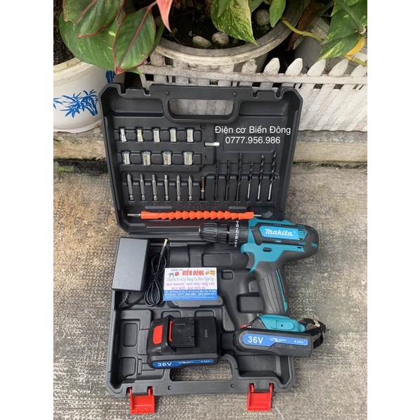 🔥FREESHIP🔥 Tặng đầy đủ phụ kiện Máy khoan pin Bêtông cầm tay MAKITA 36V Thái Lan