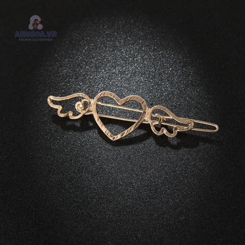 Kẹp Tóc Hình Trái Tim Có Thể Điều Chỉnh Kích Thước