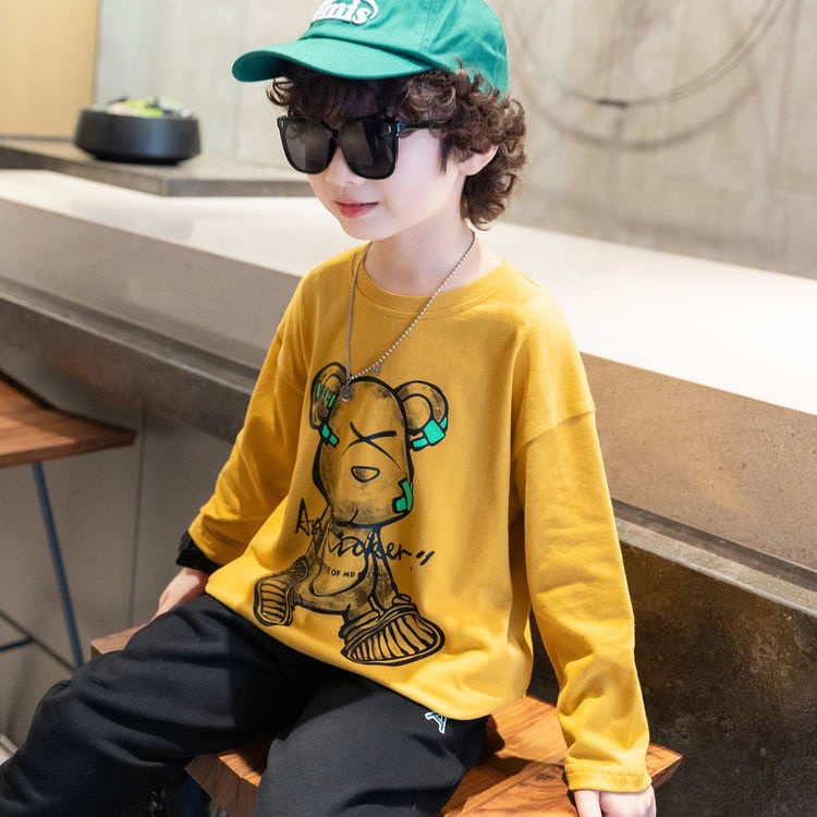 Áo Thun Cotton Phong Cách Hàn Quốc Mới Dành Cho Bé Trai