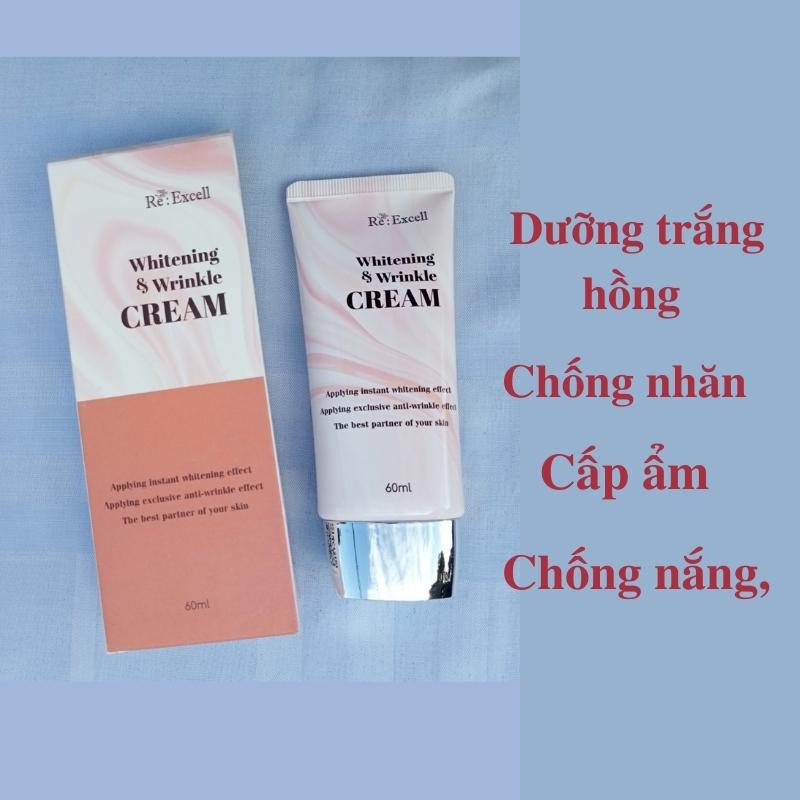 Kem dưỡng trắng, chống nhăn, chống nắng, làm mờ các đốm nâu sạm,nâng tông Re:Excell Whitening & Wrinkle Cream