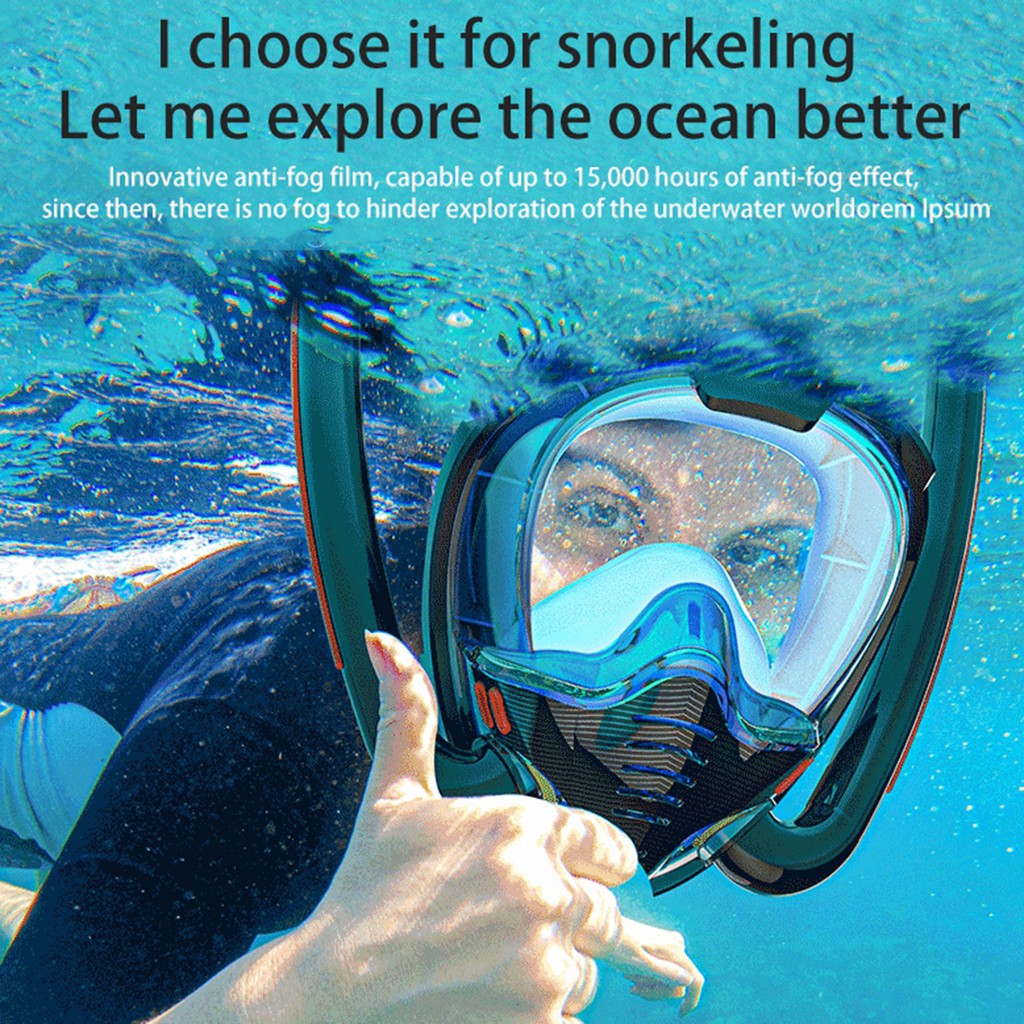 Mặt Nạ Lặn Toàn Diện Kèm 180 Mặt Nạ H2Sports