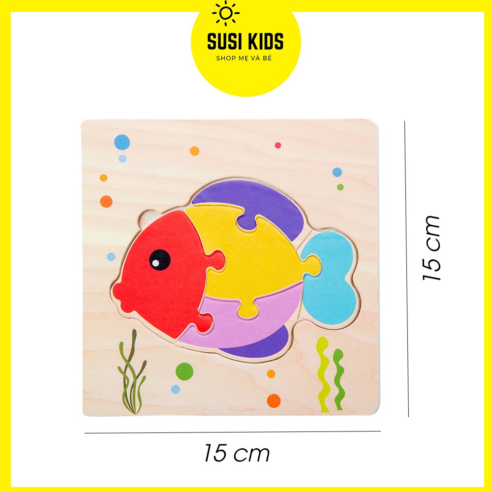 [Chọn Mẫu] Đồ Chơi Cho Bé Trai Gái Bằng Gỗ Xếp Hình Giáo Dục Sớm Montessori Puzzle - Susi Kids