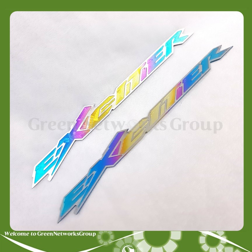 Tem titan chữ Exciter 1 bộ 2 tem trang trí xe Greennetworks