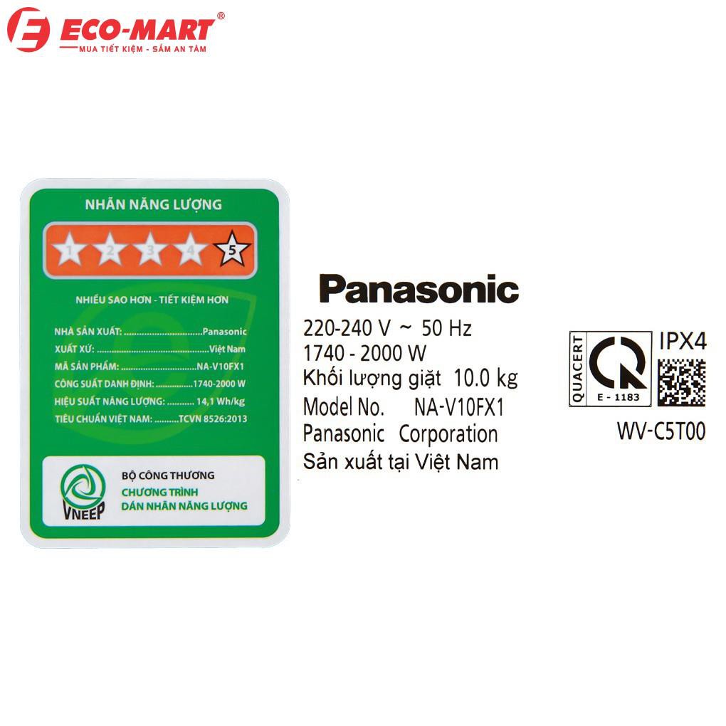 Máy giặt Panasonic cửa ngang 10 kg NA-V10FX1LVT