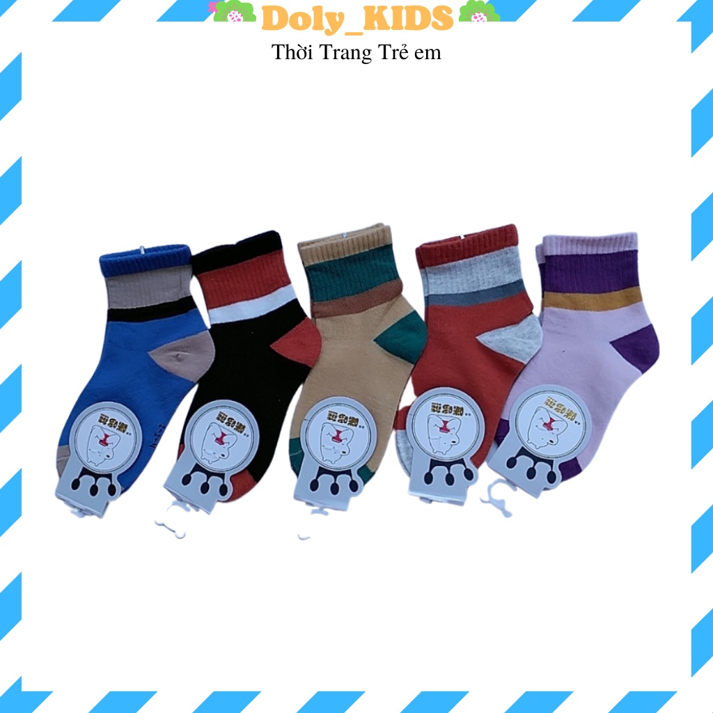 Tất cho bé trai bé gái Mã T01.Tất trẻ em Cao Cấp cho Bé nhiều Hình Đáng Yêu Chất Cotton cho bé từ 1-12T DOLY-KIDS