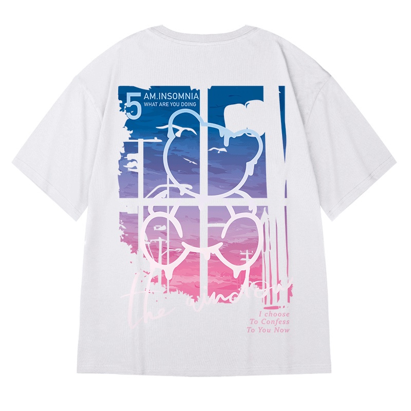 Áo Nam Tay Ngắn In Hình Cá Tính Size M-3Xl