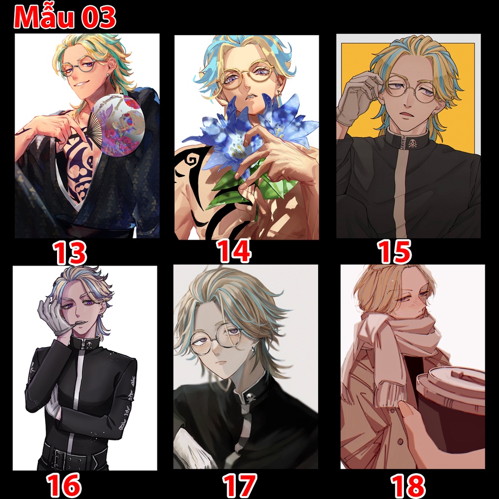 Poster, Tranh dán tường, Áp phích anime Tokyo Revengers nhân vật Haitani Rindou