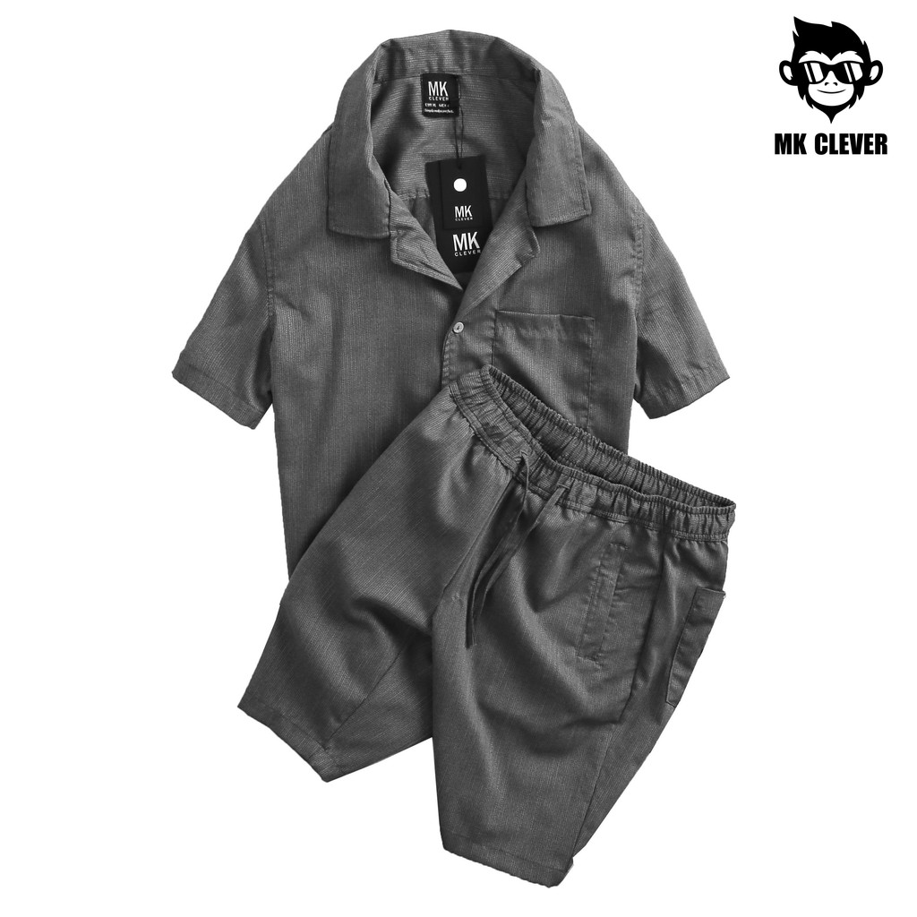 [BST MỚI HÈ 2021] Bộ quần áo nam mùa hè MK CLEVER chất cotton co giãn, mát, thấm mồ hôi tốt | BigBuy360 - bigbuy360.vn