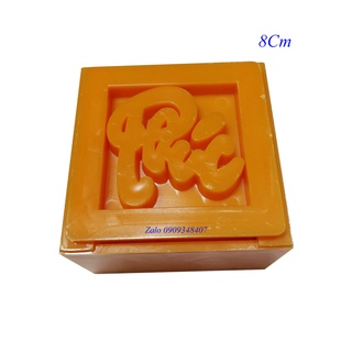 Khuôn xôi vuông 8cm chữ phúc