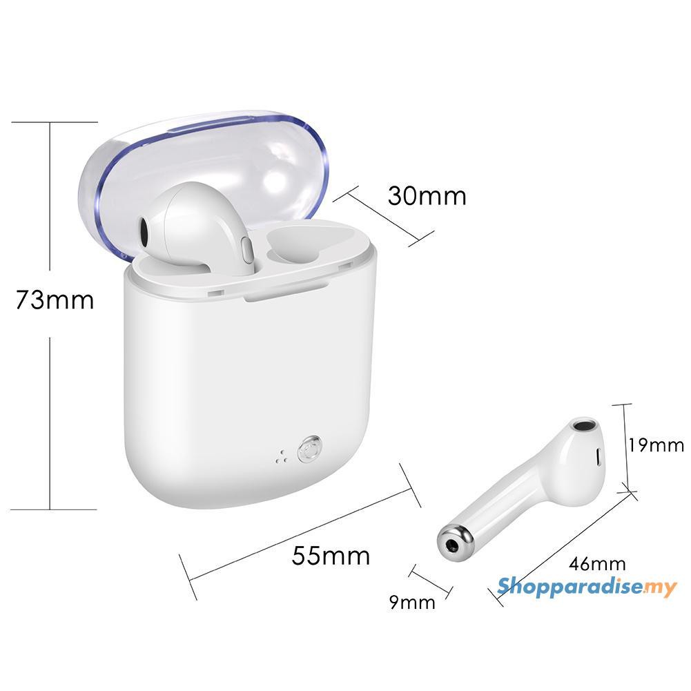  ♥DSP♥i7S TWS Dual Wireless Bluetooth Headset Stereo Headphones with Charging Box