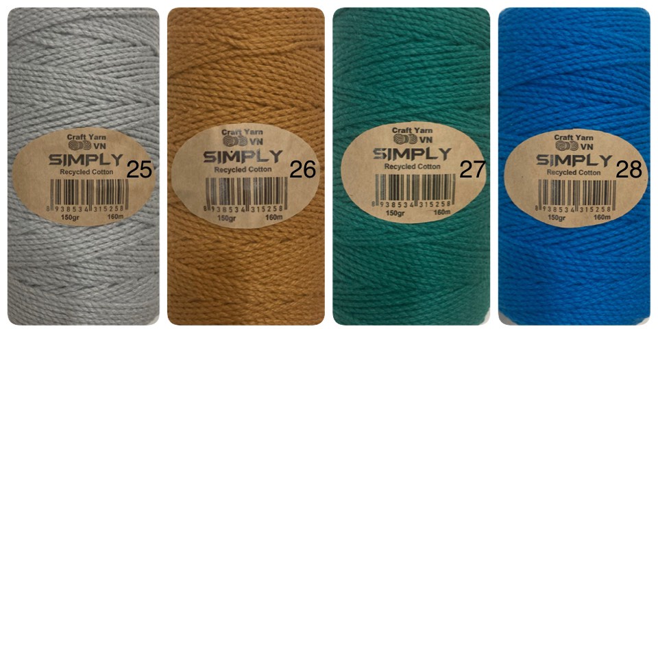 Sợi Simply Cotton Craft Yarn - Len sợi phụ kiện Đà Nẵng