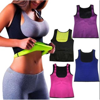 HGL♪Women Neoprene Body Shaper Slimming Waist Slim Belt Fitness Yoga Vest T-shirt