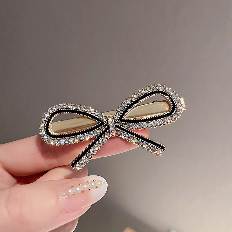 Korean ladies fashion accessories sweet and lovely flower pearl bow