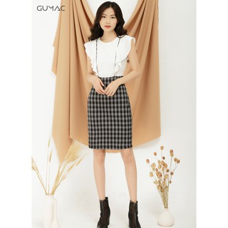 Đầm caro cánh tiên GUMAC MS09945_TRANG