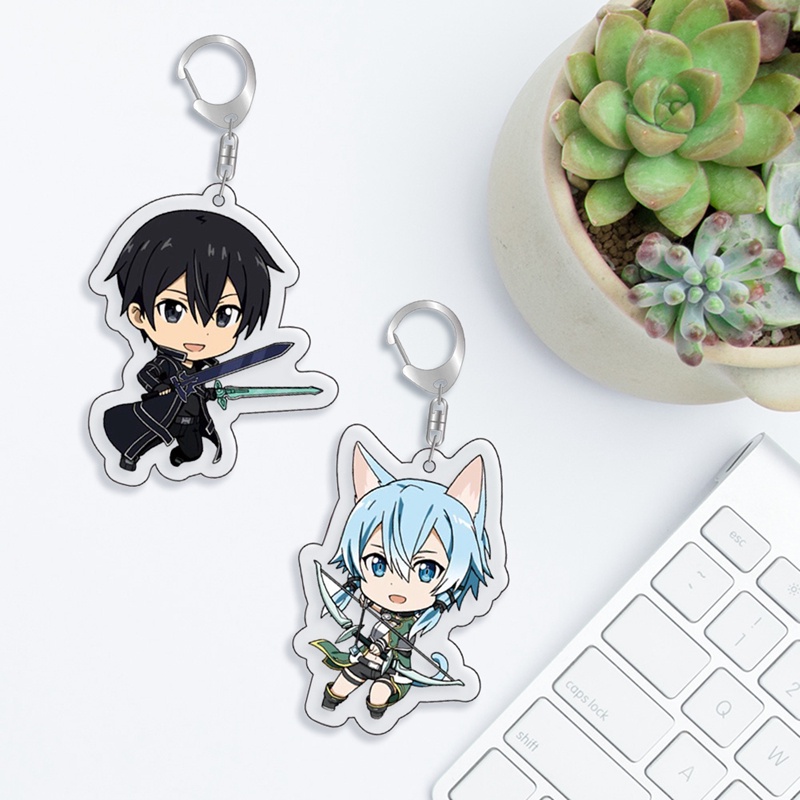 Móc Khóa Hình Nhân Vật Hoạt Hình Sword Art Online Yuuki Asuna Dễ Thương