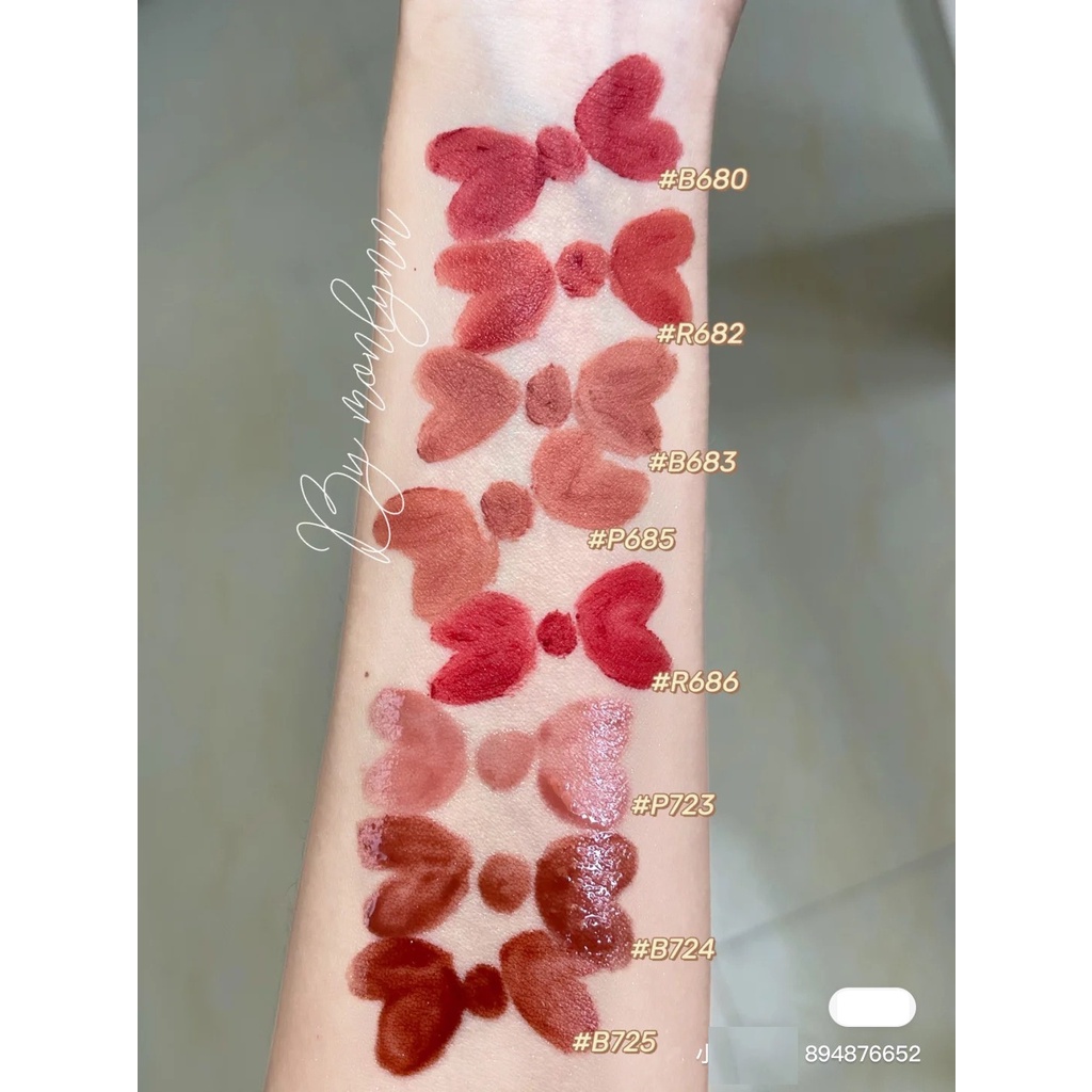 Có sẵn vỏ phiên bản đặc biệt - son kem lỳ Colorkey airy velvet lip lacquer R601 R608