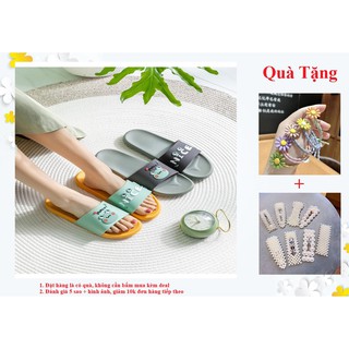 Dép Cao Su Nữ Hình Ếch 3D Siêu Dễ Thương, Dép Lê Quai Ngang Họa Tiết Nổi