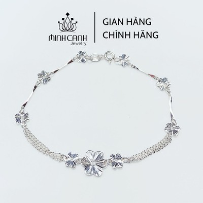 Lắc Tay Bạc Nữ Hoa Phay - Minh Canh Jewelry