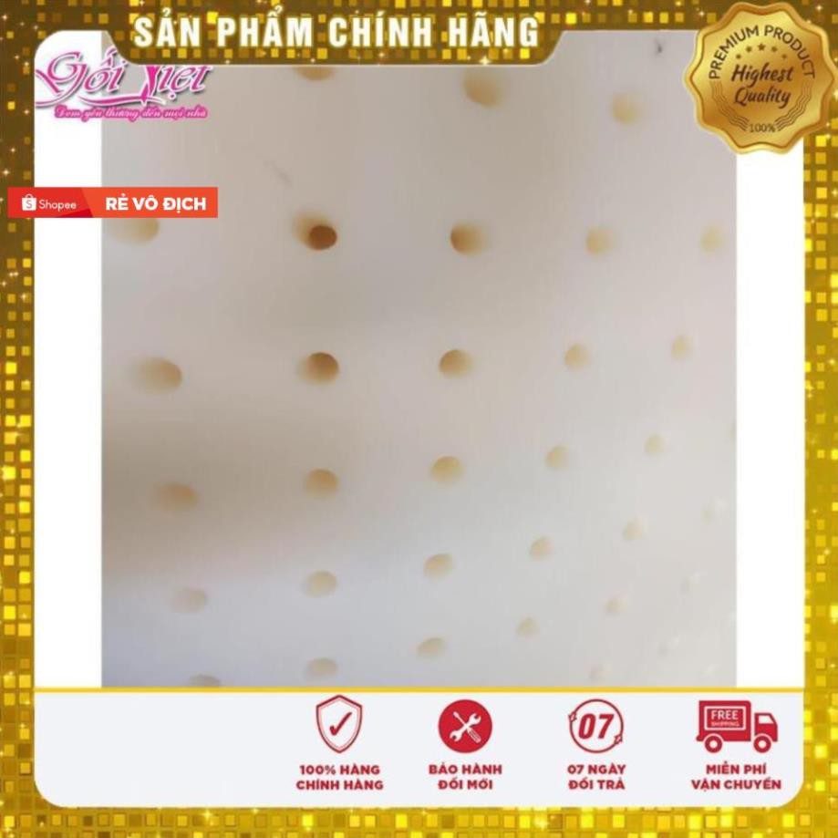 Hàng Công Ty  Combo 2 Ruột gối cao su Oval size 60x40cm cao cấp, Gối ngủ nhanh, chống đau mỏi vai gáy (Nguyên Hộp)