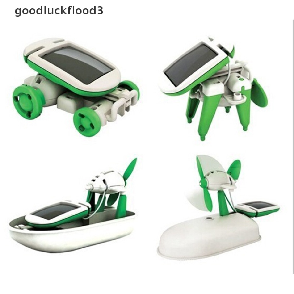 Đồ Chơi Robot Năng Lượng Mặt Trời 6 Trong 1 DIY Sáng Tạo Giáo Dục Cho Trẻ Em 1 X